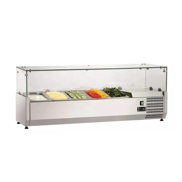 Vitrina Refrigerada / Topping Center- Especial Terraza & Pizza Party
