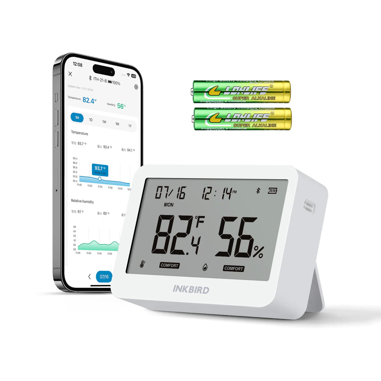 Termohigrómetro INKBIRD Bluetooth ITH-21-B