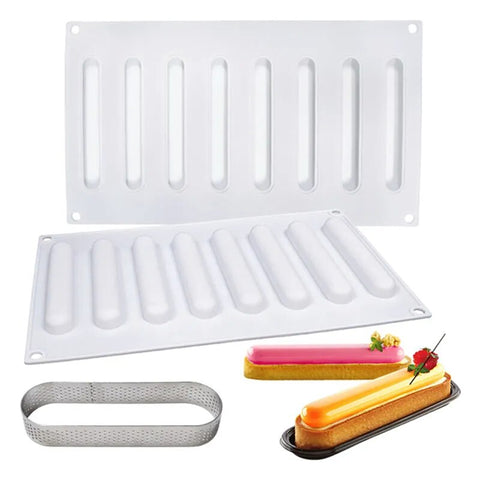 Molde silicona Eclair 8 cavidades